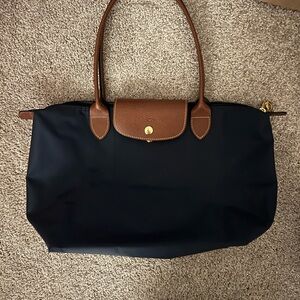 Navy Longchamp Tote
